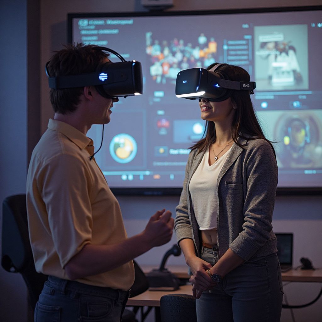 Virtual reality learning experience demonstration