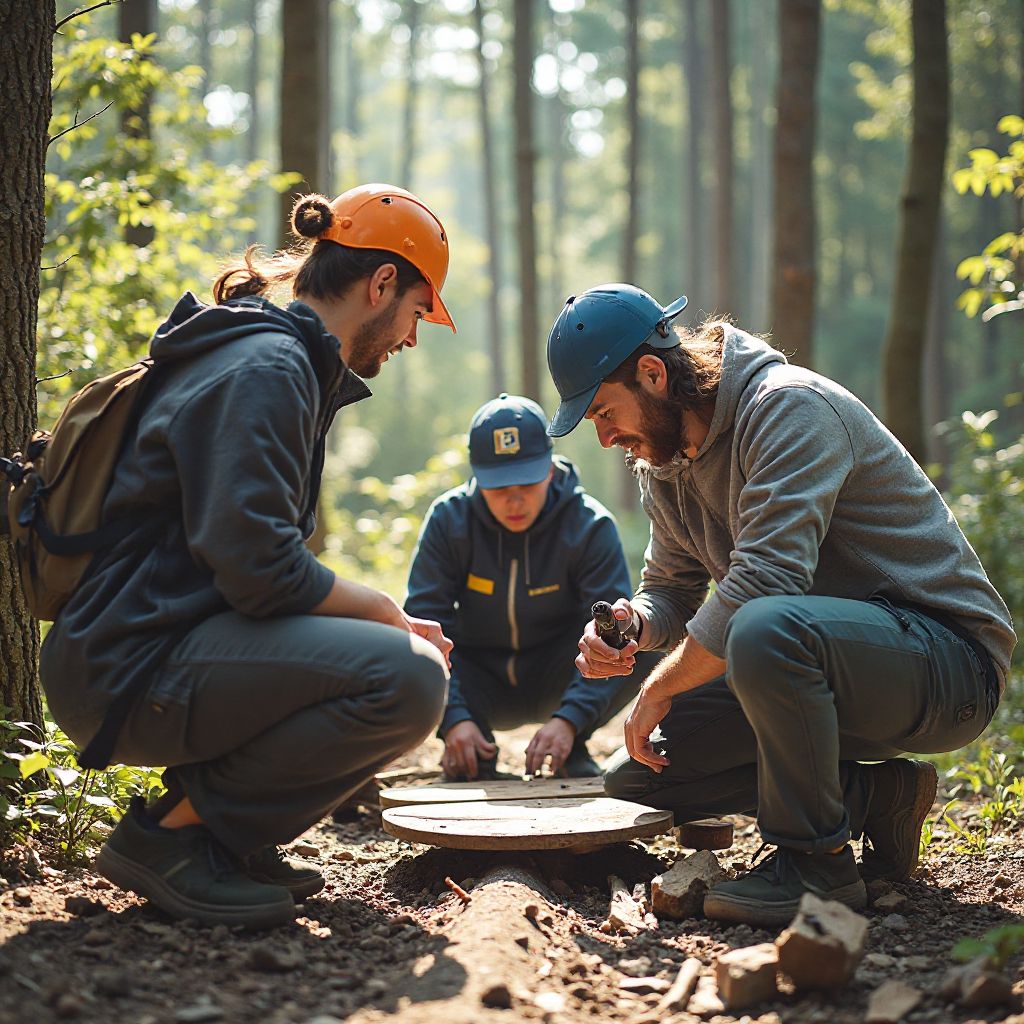 Team building activity during community event