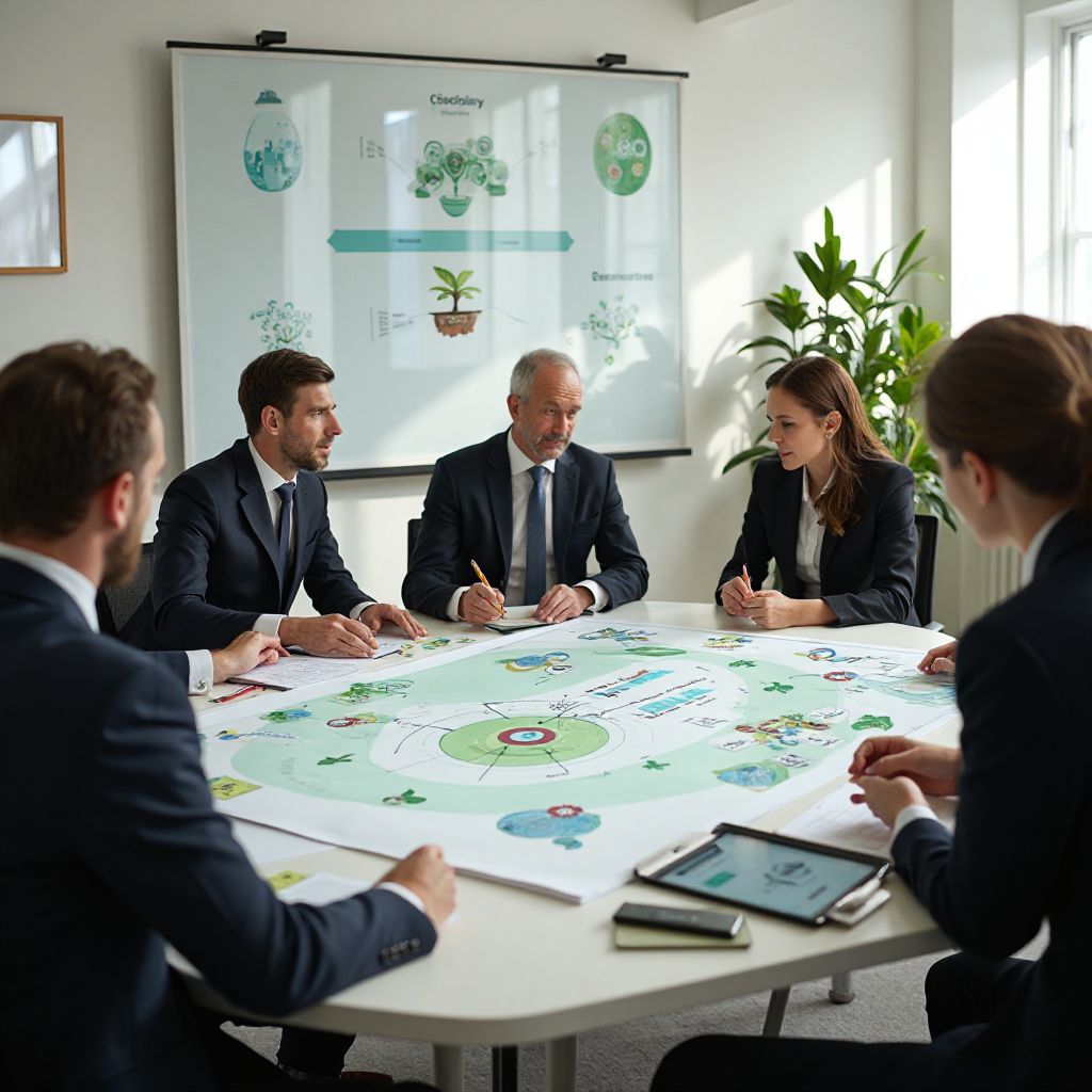 Sustainable business and circular economy concept